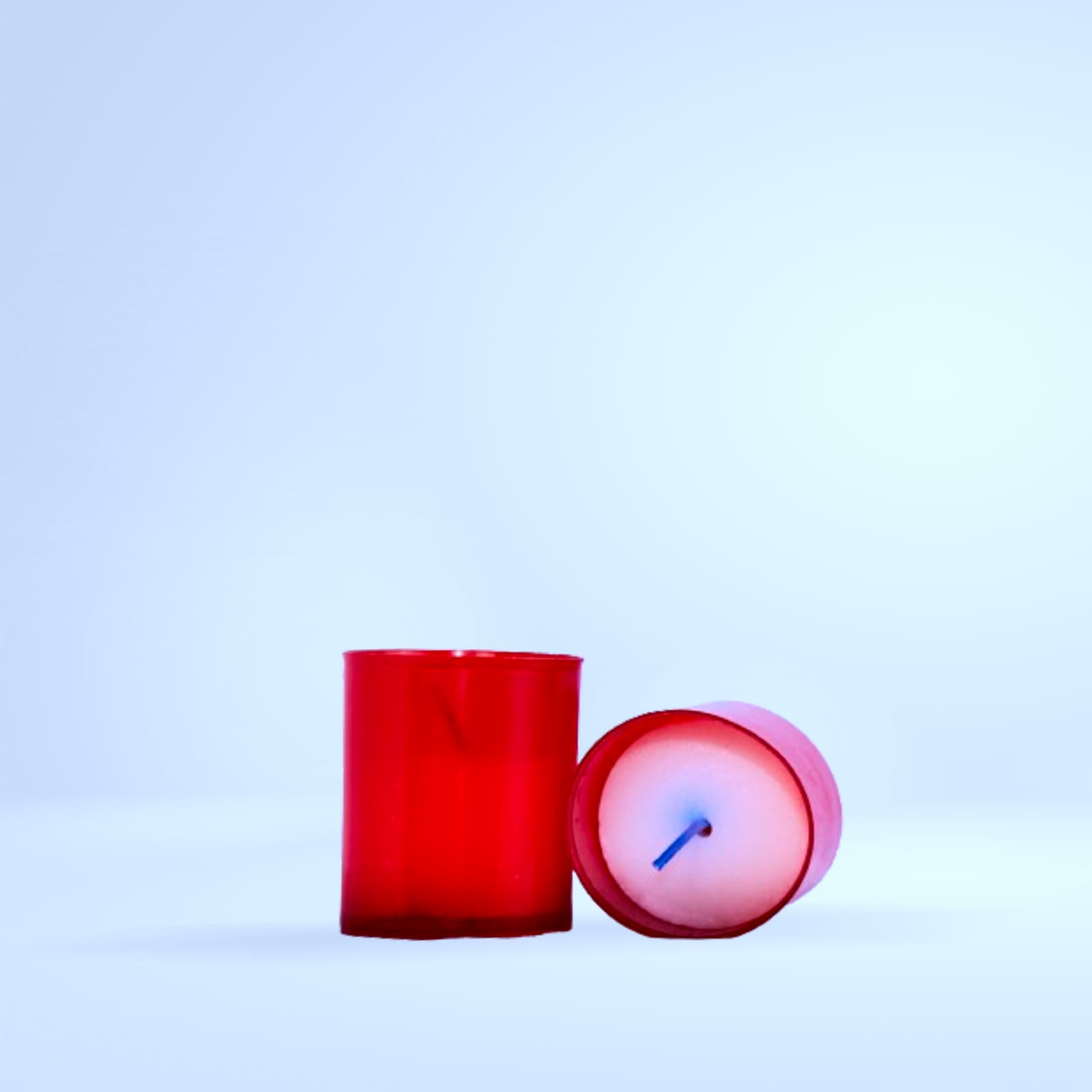 Bougie chauffe-plat rouge