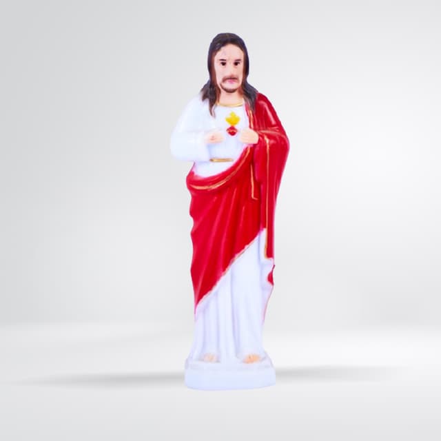 Statue Sacré-Cœur de Jésus fluorescente