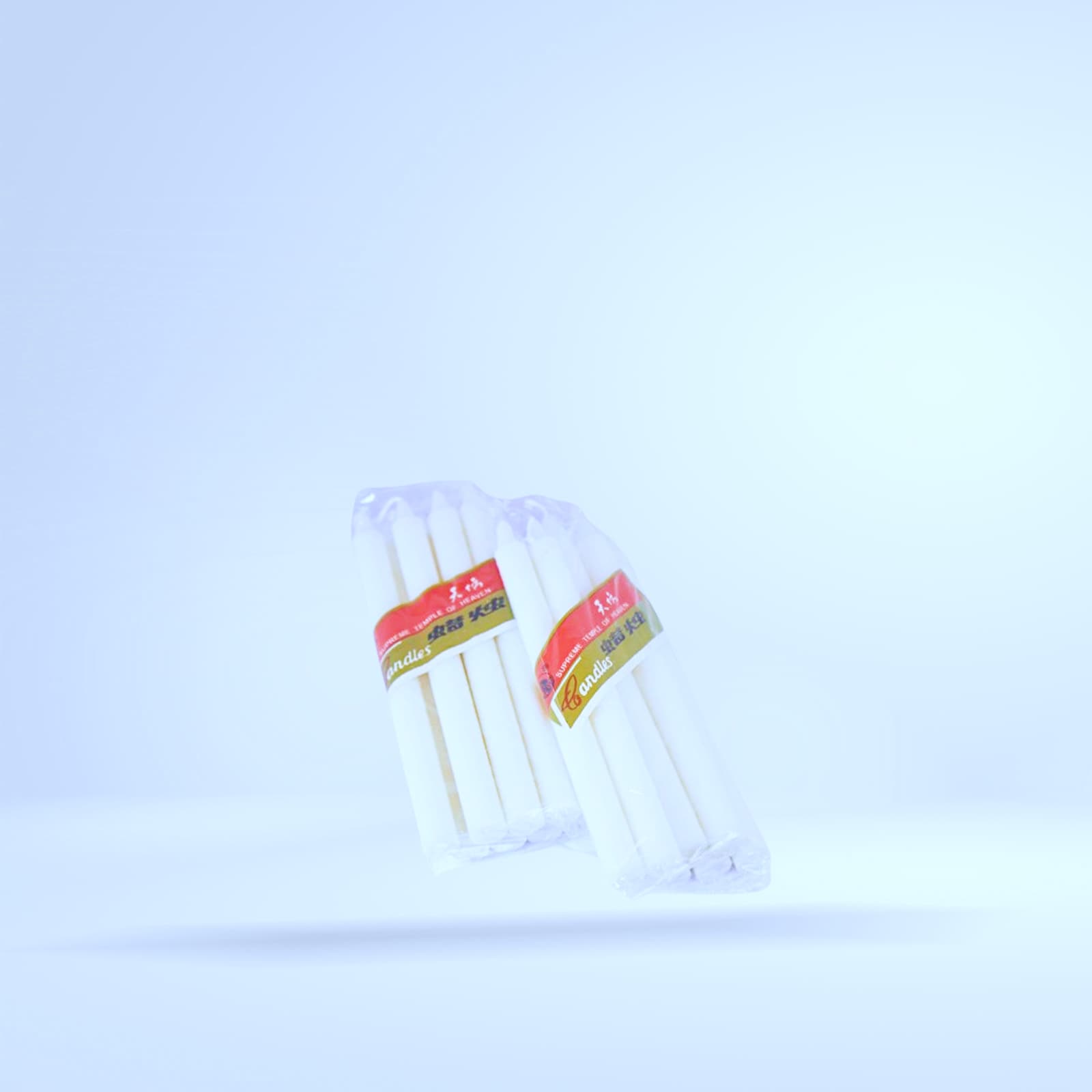 Lot bougies bâton blanches