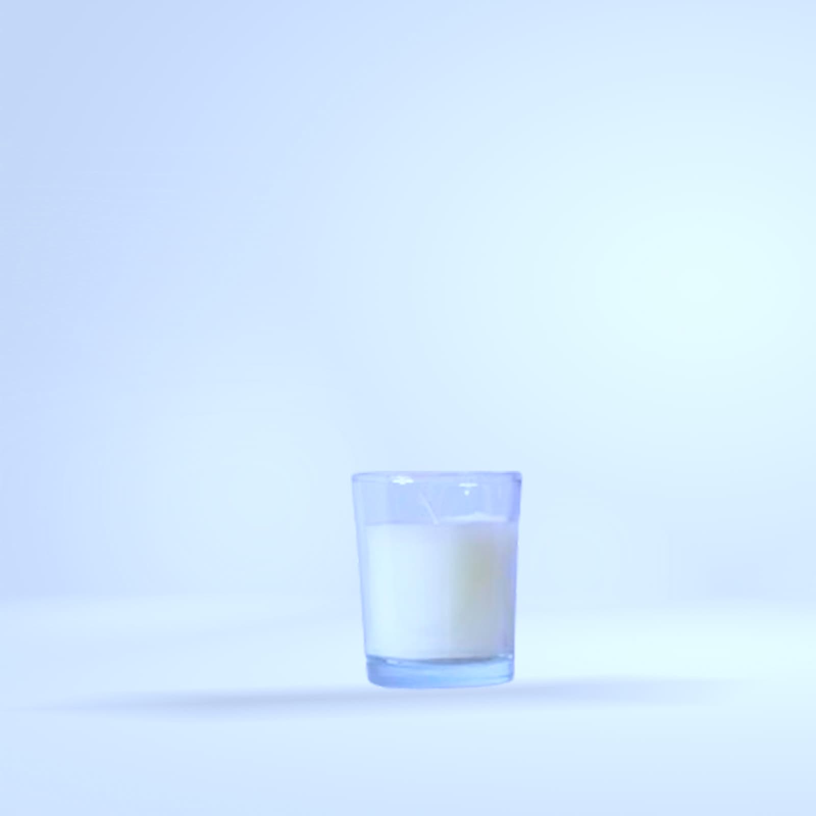 Bougie chauffe-plat bleu clair