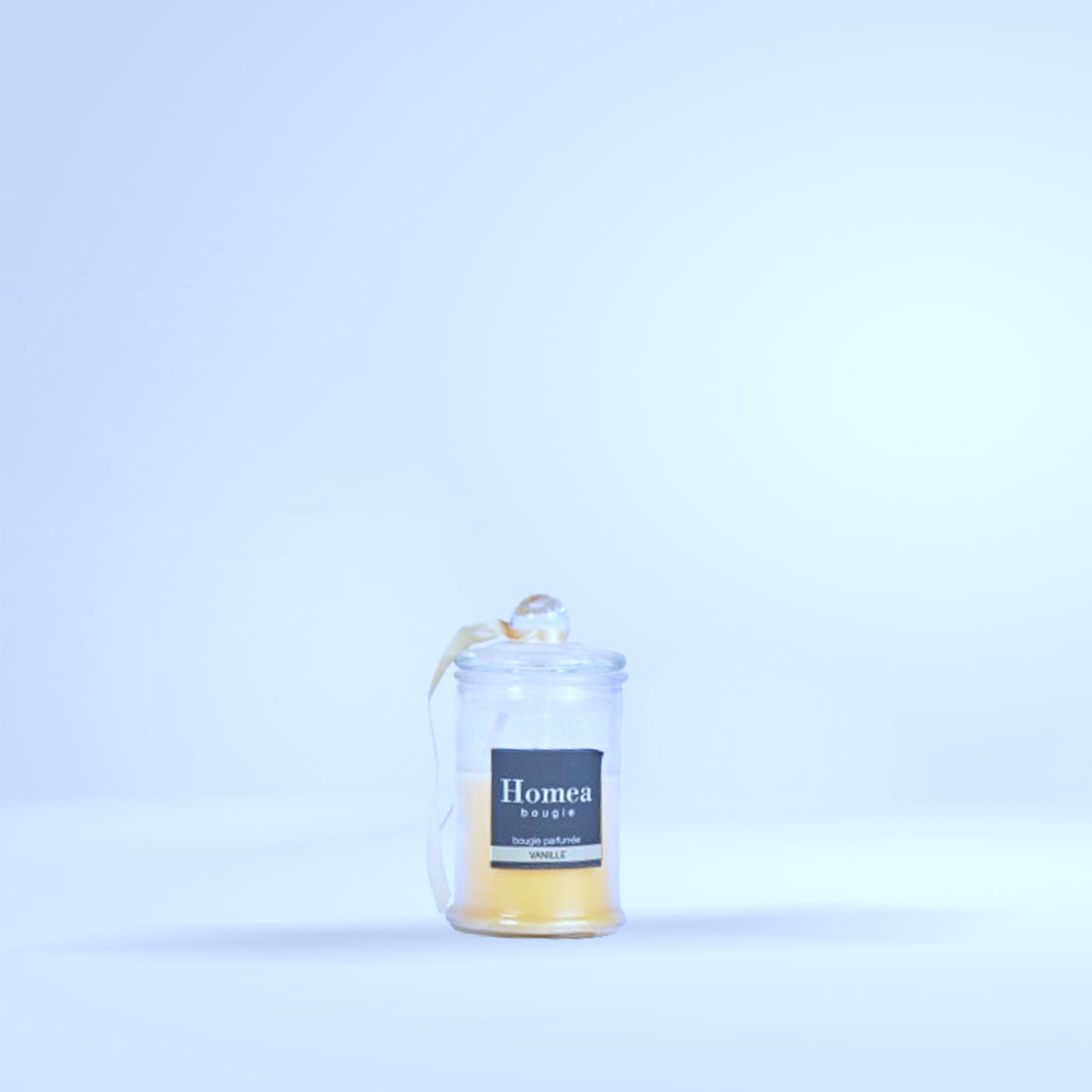 Bougie parfumée Homea "Vanille" en pot verre